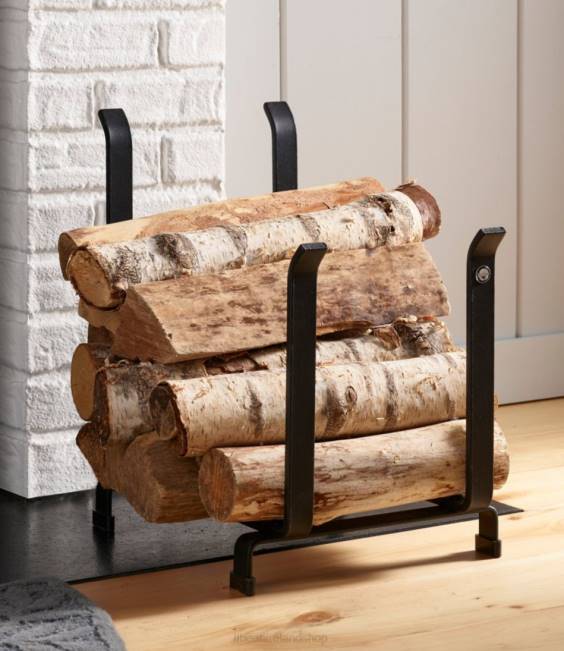 LLBean Hearthside Log Holder Unisex J46J2782 Home Decor Black