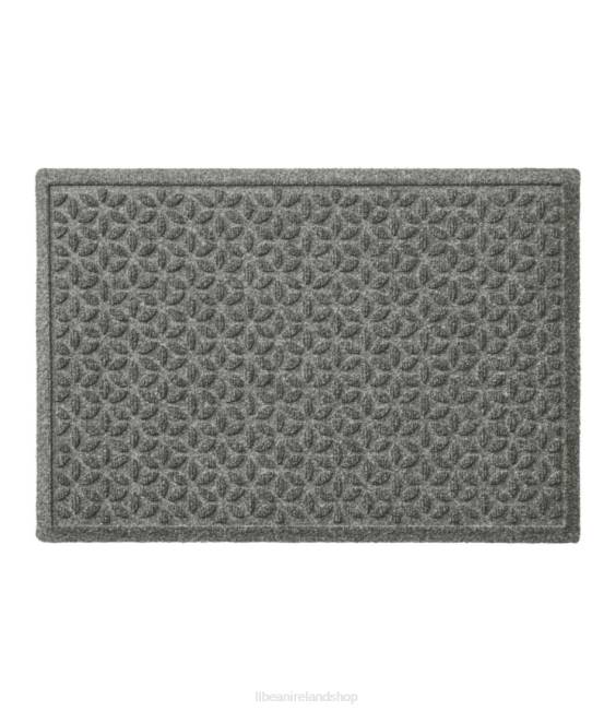LLBean Heavyweight Recycled Waterhog Doormat Blooming Circles Unisex J46J6306 Home Goods Medium Gray