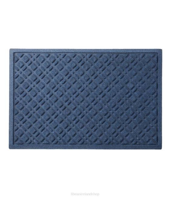 LLBean Heavyweight Recycled Waterhog Doormat Plaid Unisex J46J2508 Home Goods Moonlight Blue