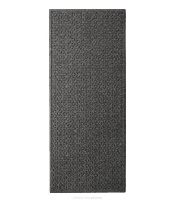 LLBean Heavyweight Recycled Waterhog Mat Runner Blooming Circles Unisex J46J6337 Home Goods Medium Gray