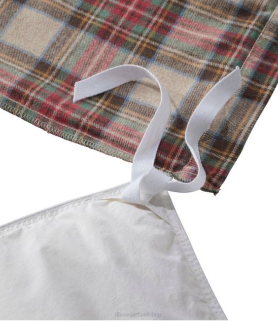 LLBean Heritage Chamois Flannel Comforter Cover Collection Plaid Unisex J46J5629 Bedding Antique Dress Stewart