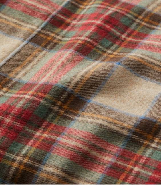 LLBean Heritage Chamois Flannel Sheet Collection Plaid Unisex J46J5521 Bedding Antique Dress Stewart