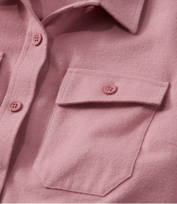 LLBean Heritage Chamois Shirt Women J46J6583 Clothing Washed Orchid