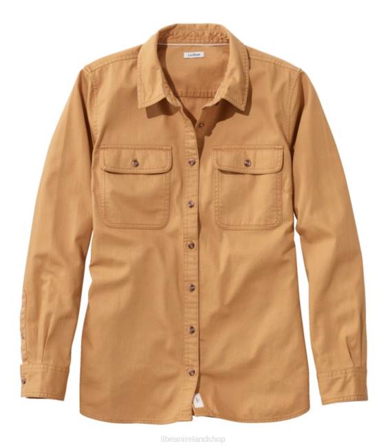 LLBean Heritage Washed Denim Shirt Women J46J32 Clothing Barley
