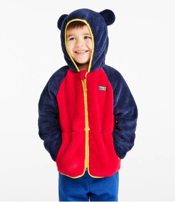 LLBean Hi-Pile Fleece Jacket Kids J46J3672 Outerwear Bright Navy/Soft Blue