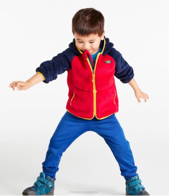 LLBean Hi-Pile Fleece Jacket Kids J46J3672 Outerwear Bright Navy/Soft Blue