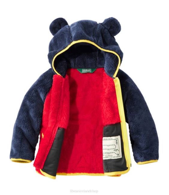 LLBean Hi-Pile Fleece Jacket Kids J46J3672 Outerwear Bright Navy/Soft Blue