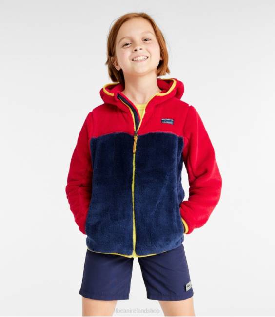 LLBean Hi-Pile Fleece Kids J46J902 Outerwear Bright Navy/Warm Teal