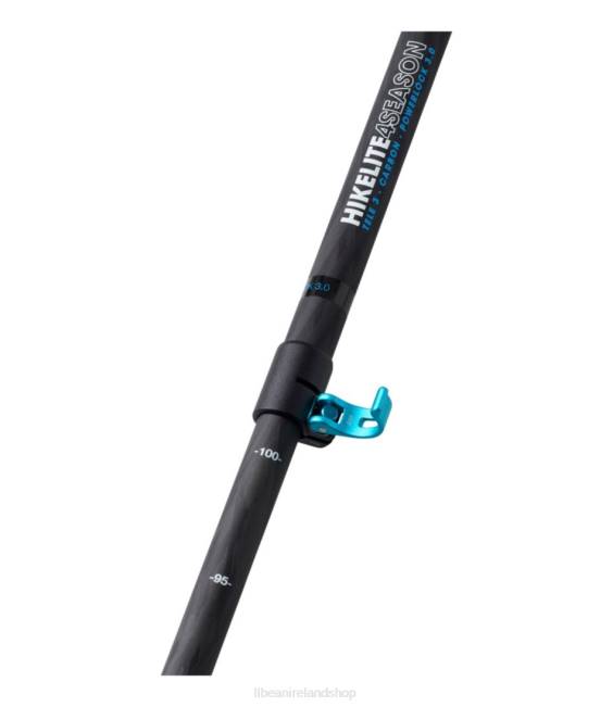 LLBean Hikelite 4 Season Carbon Compact Hiking Poles Unisex J46J1411 Outdoor Equipment Carbon Matte/Blue Transparent