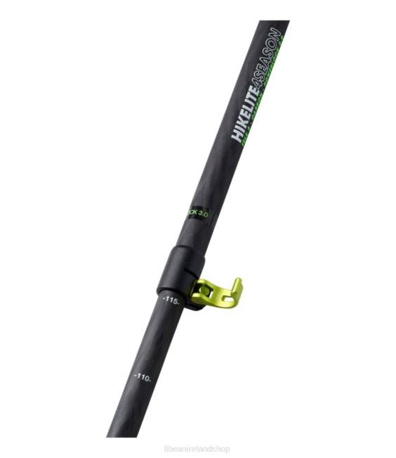 LLBean Hikelite Four-Season Carbon Hiking Poles Unisex J46J1610 Outdoor Equipment Carbon Matte/Green Transparent