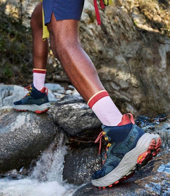 LLBean Hoka Anacapa 2 GORE-TEX Hiking Boots Men J46J1051 Footwear Outer Space/Grey