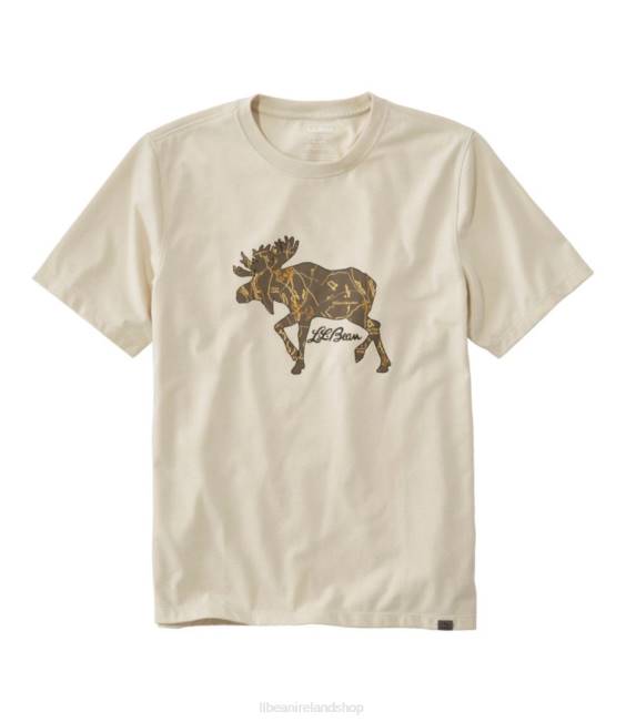 LLBean Hunters Graphic Tee Men J46J7297 Clothing Clay