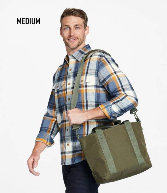 LLBean Hunter\s Tote Bag Zip-Top with Shoulder Strap Unisex J46J1250 Outdoor Equipment Maple Brown