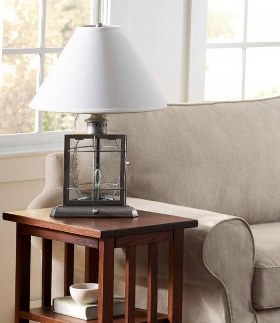 LLBean Hurricane Table Lamp Unisex J46J2826 Home Decor Black