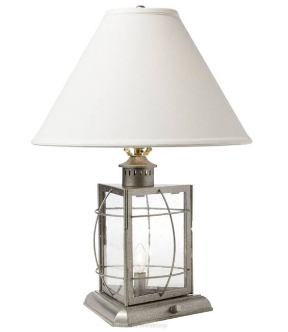 LLBean Hurricane Table Lamp Unisex J46J4534 Home Decor Galvanized