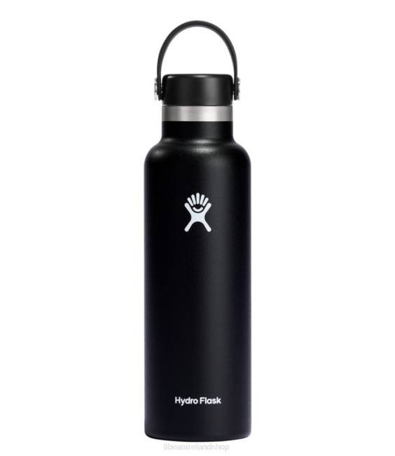 LLBean Hydro Flask Standard Mouth Water Bottle with Flex Cap Unisex J46J7078 Outdoor Accessories Black