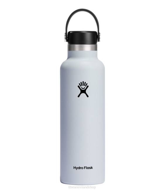 LLBean Hydro Flask Standard Mouth Water Bottle with Flex Cap Unisex J46J7231 Outdoor Accessories White
