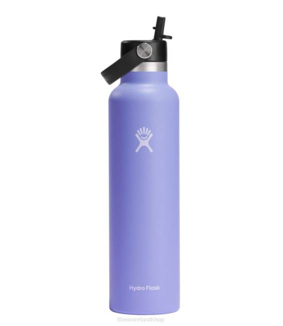 LLBean Hydro Flask Standard Mouth Water Bottle with Flex Straw Cap Unisex J46J6732 Outdoor Accessories Lupine