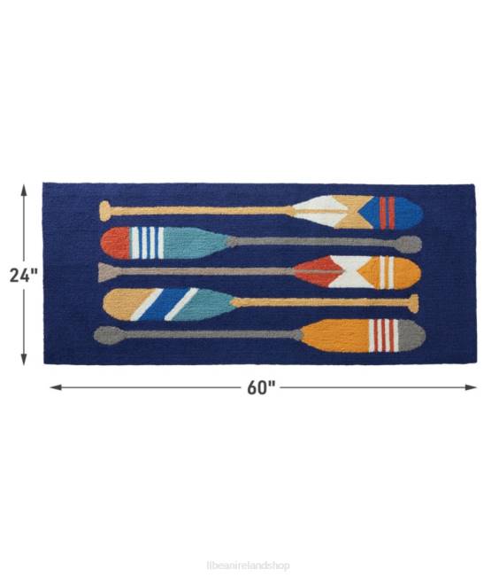 LLBean Indoor/Outdoor Vacationland Runner Paddles Unisex J46J2710 Home Goods Multi