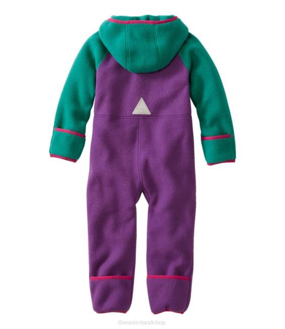 LLBean Infants\ Retro Mountain Classic Fleece Bunting Kids J46J3677 Outerwear Indigo Ink/Carbon Navy