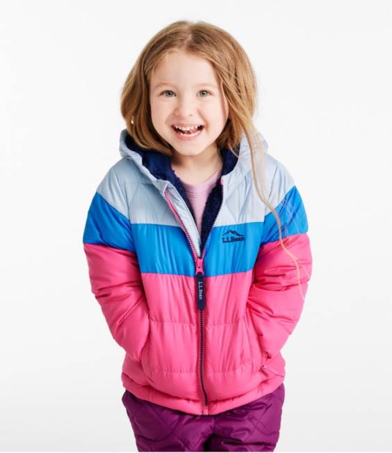 LLBean Infants\ and Down Jacket Kids J46J5128 Outerwear Pink Berry