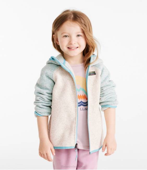 LLBean Infants\ and Sweater Fleece Kids J46J3435 Outerwear Light Mint/Sailcloth