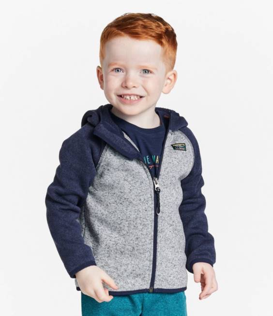 LLBean Infants\ and Sweater Fleece Kids J46J3435 Outerwear Light Mint/Sailcloth