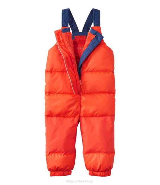 LLBean Infants\and Down Snow Bibs Kids J46J125 Outerwear Orange