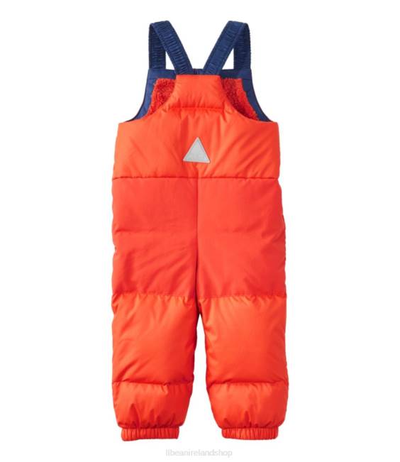 LLBean Infants\and Down Snow Bibs Kids J46J125 Outerwear Orange