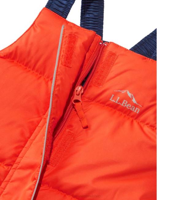 LLBean Infants\and Down Snow Bibs Kids J46J125 Outerwear Orange