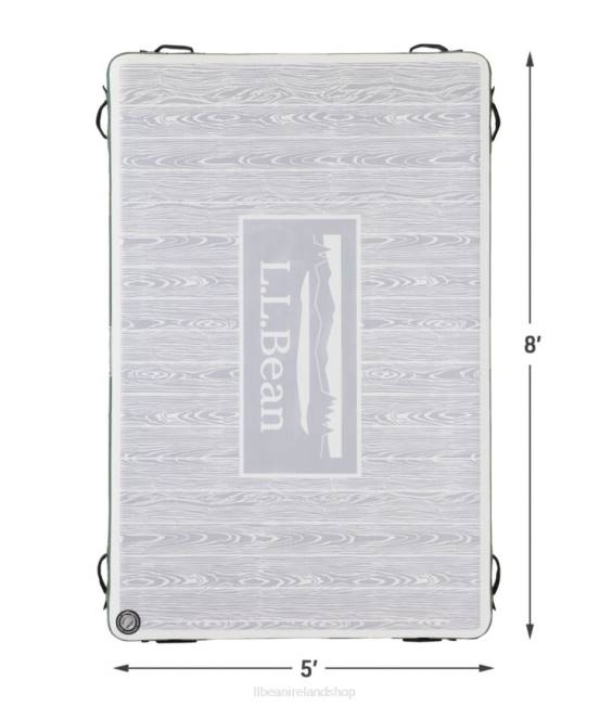 LLBean Inflatable Swim Dock Unisex J46J1262 Games  Recreation Gray Pebble/Spruce