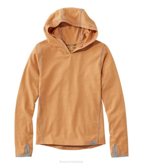 LLBean Insect Shield Hoodie Kids J46J4863 Fishing Dark Amber