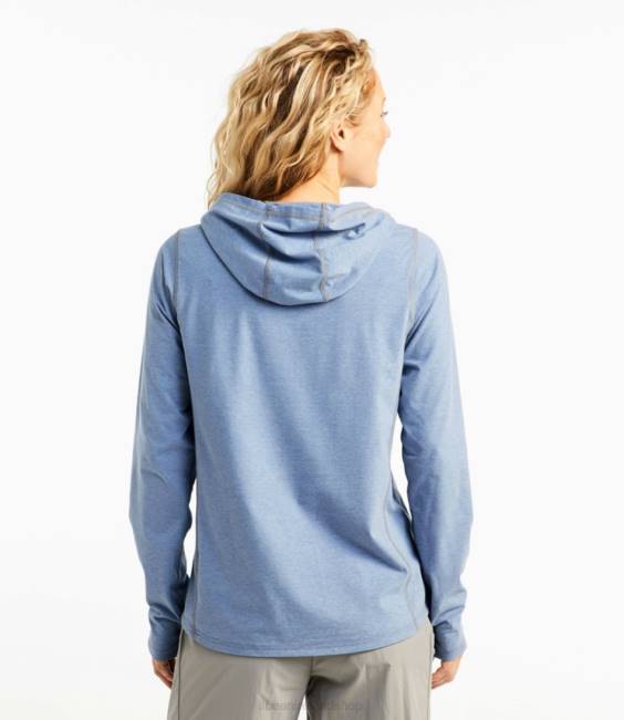LLBean Insect Shield Hoodie Women J46J3859 Clothing Baltic Blue