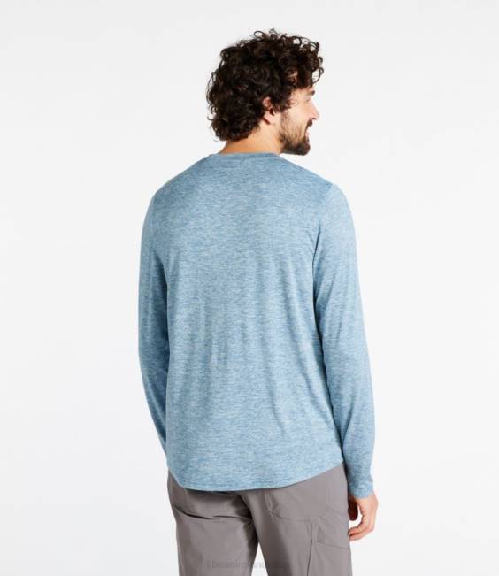 LLBean Insect Shield Pro Knit Crew Men J46J6138 Clothing Slate Heather