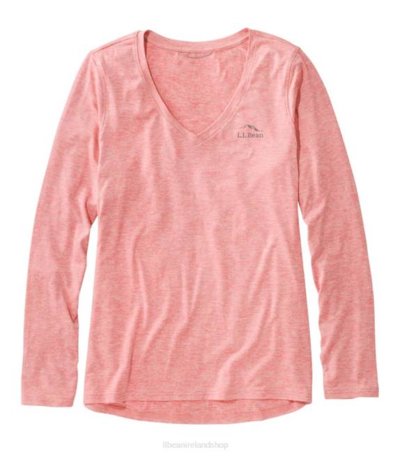 LLBean Insect Shield Pro Knit Crew Women J46J4922 Clothing Field Rose Heather