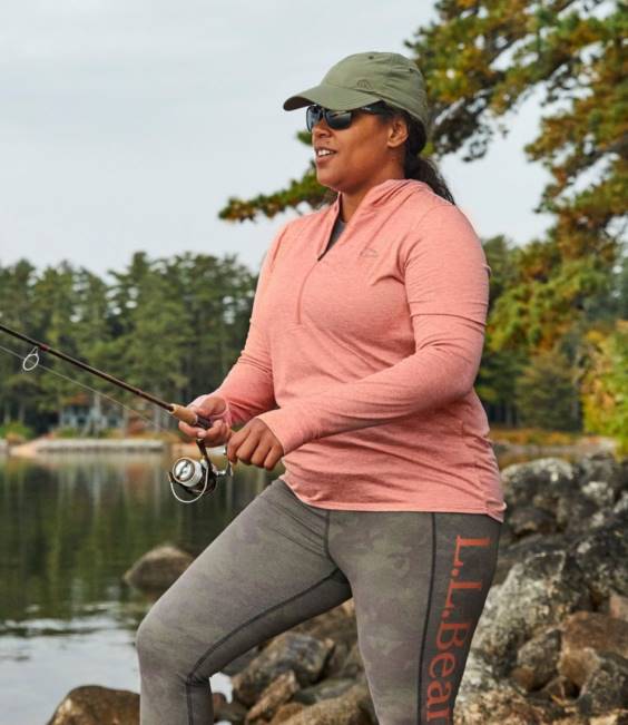 LLBean Insect Shield Pro Knit Hoodie Women J46J4826 Clothing Silver Birch