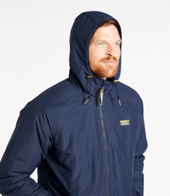 LLBean Insulated 3-Season Bomber Hooded Jacket Men J46J3700 Outerwear Thyme