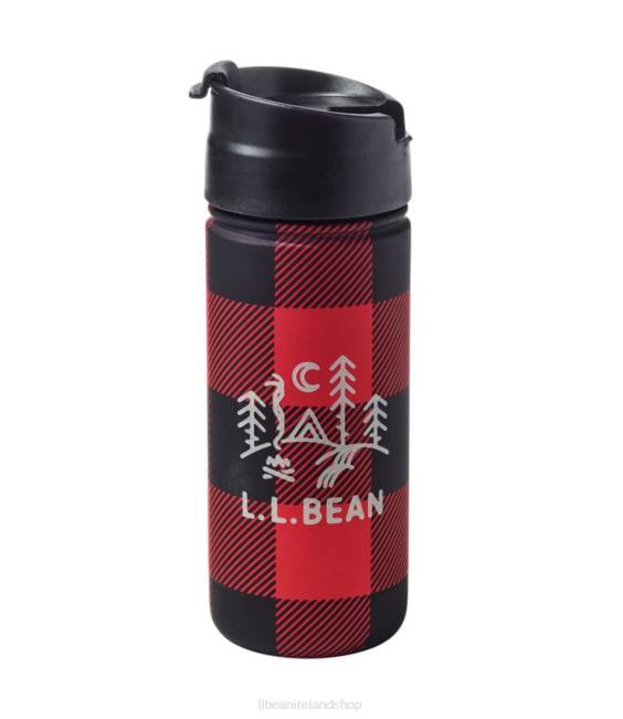 LLBean Insulated Coffee Mug Unisex J46J1767 Outdoor Accessories Red Buffalo Plaid/Campsite