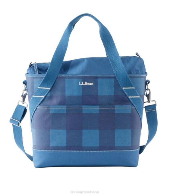 LLBean Insulated Tote Plaid Unisex J46J2424 Accessories Blue Buffalo