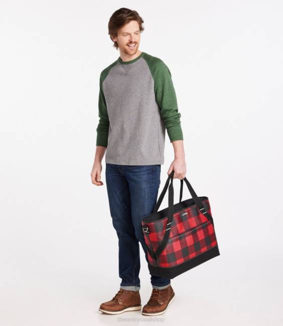 LLBean Insulated Tote Unisex J46J4299 Accessories Mountain Red Buffalo Plaid