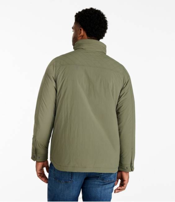 LLBean Insulated Travel Jacket Men J46J718 Outerwear Vintage Khaki