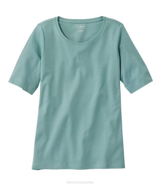 LLBean Jewelneck Tee Women J46J2933 Clothing Sea Pine