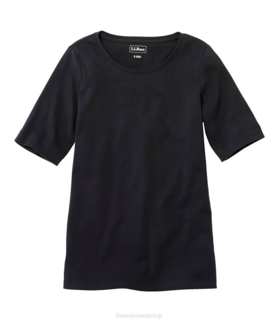 LLBean Jewelneck Tee Women J46J5648 Clothing Black