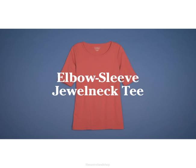 LLBean Jewelneck Tee Women J46J6865 Clothing Lavender
