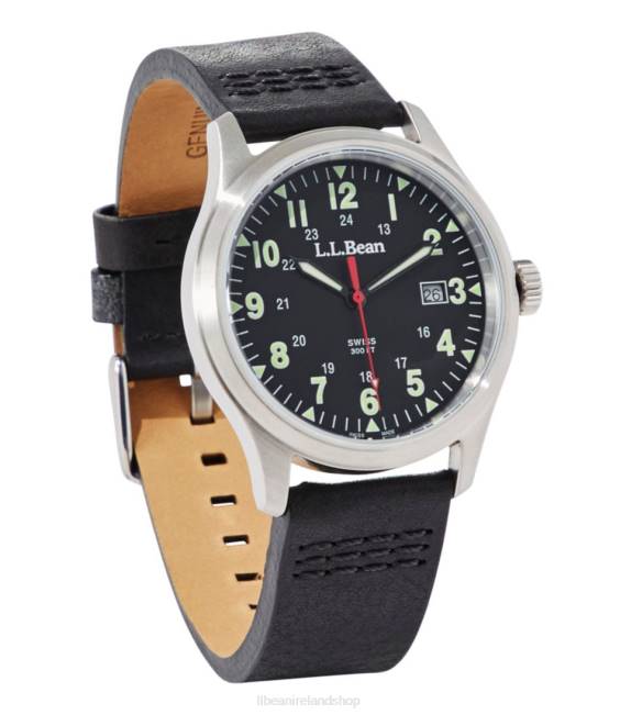 LLBean Katahdin 42mm Field Watch Unisex J46J1331 Outdoor Accessories Black
