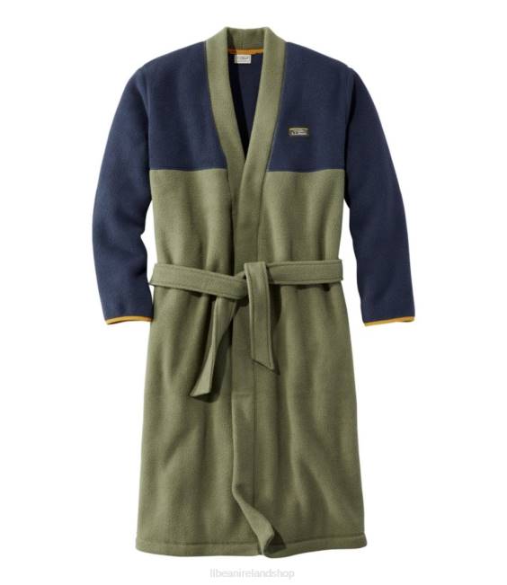 LLBean Katahdin Fleece Robe Men J46J3318 Clothing Navy/Deep Olive