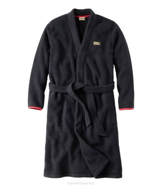 LLBean Katahdin Fleece Robe Men J46J6998 Clothing Midnight Black