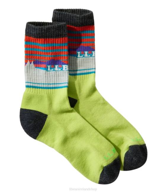 LLBean Katahdin Hiker Socks Men J46J178 Accessories Forest Fern/Gray Heather