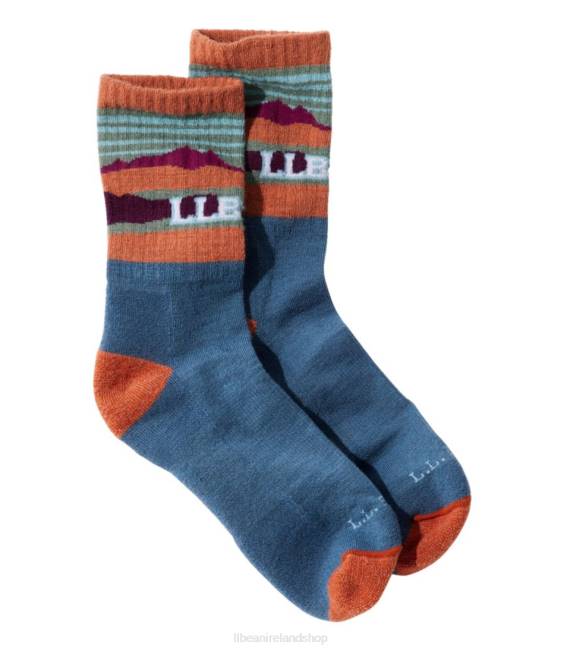 LLBean Katahdin Hiker Socks Men J46J3789 Accessories Iron Blue