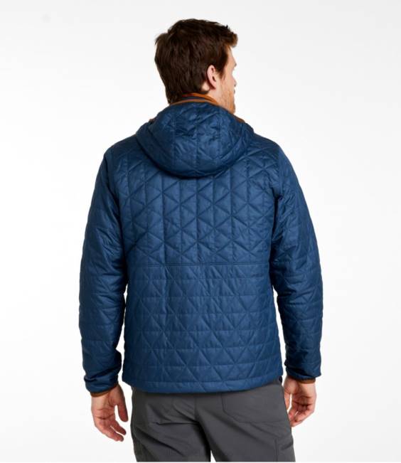 LLBean Katahdin Insulated Hoodie Men J46J4665 Outerwear Rain Forest